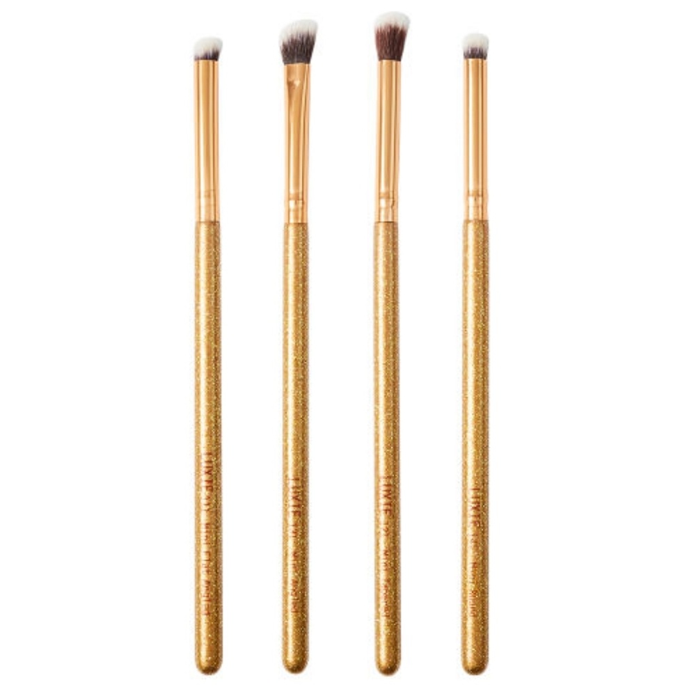 LUXIE LUMINOUS EYE SET, GOLD GLITTER BRUSHES ✨